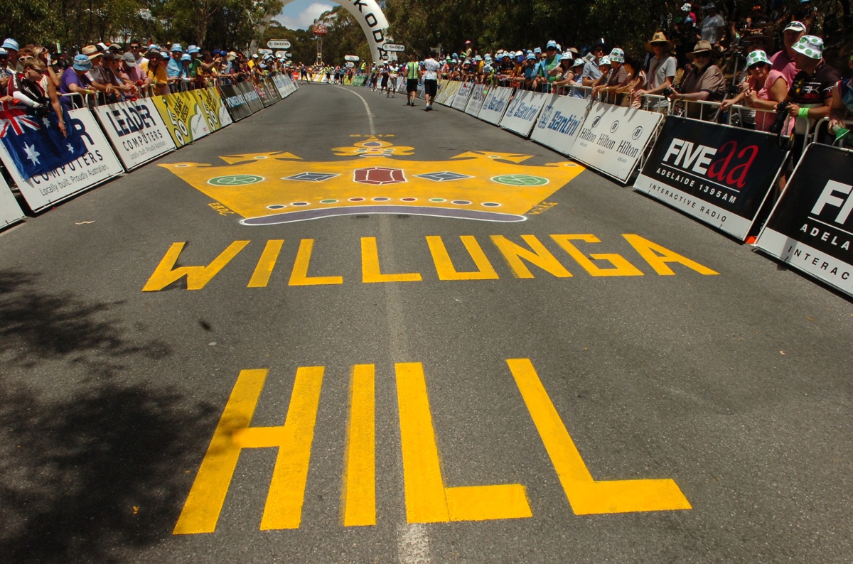 Old Willunga Hill, Tour Down Under 2013, stage five - tarmac