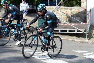 Peter Kennaugh, Mur de Huy, La Fleche Wallonne 2014, training, pic: ©Sirotti