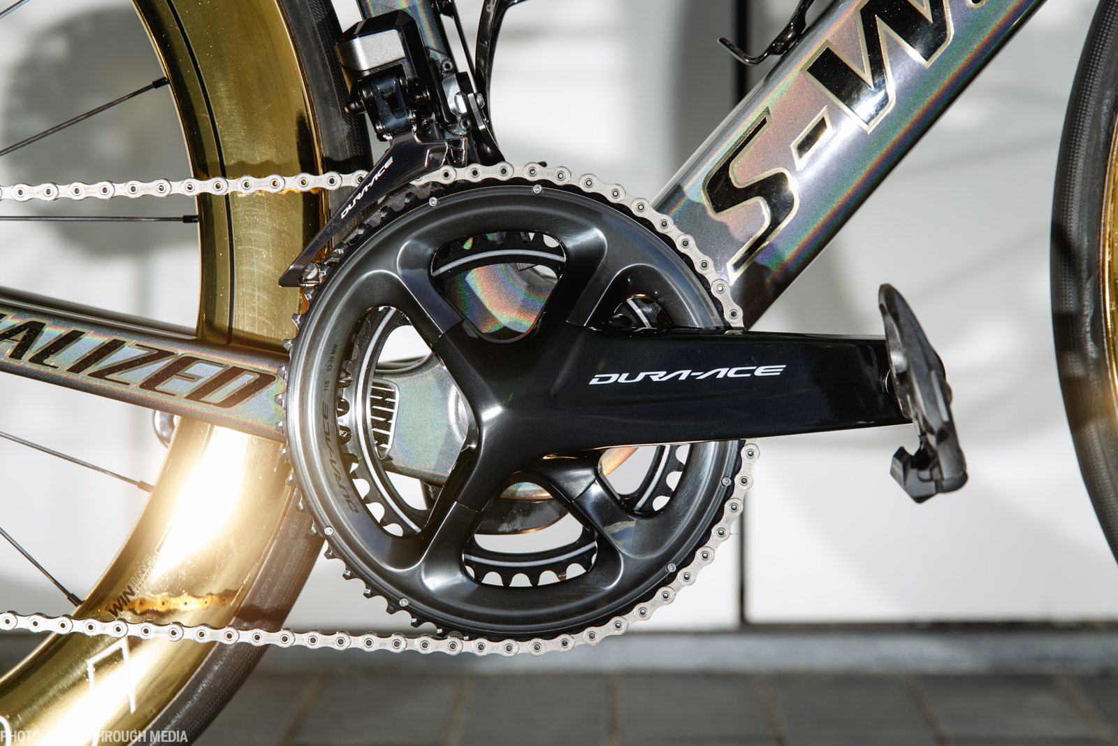 Shimano liefert den Antrieb. Hier ist eine Standardgarnitur mit 53-39Z verbaut. Foto: Jim Fryer/brakethroughmedia.com