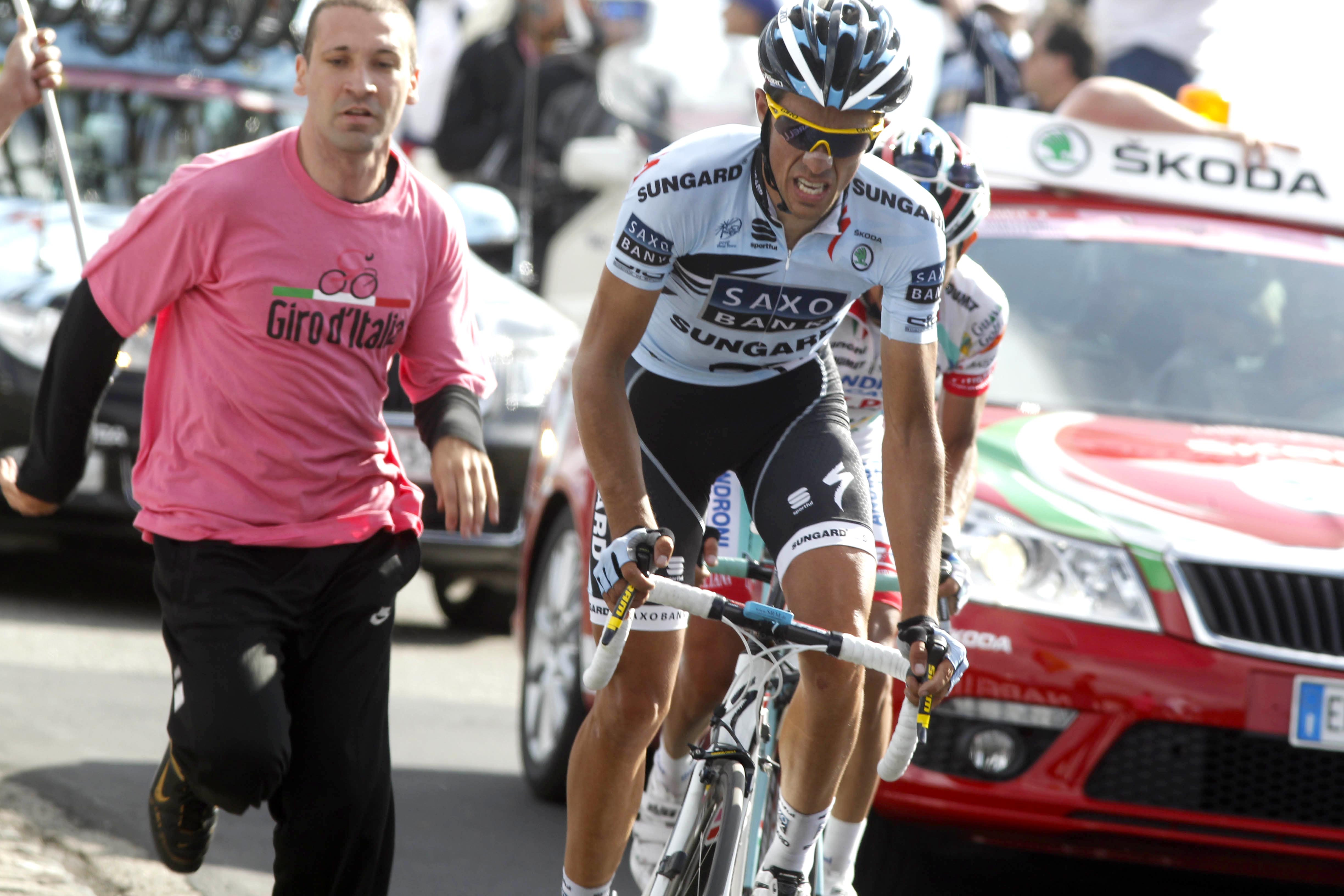 Eines steht fest: Contador (hier beim Giro d'Italia, 2011) ist ein Kampfer (Bild: Sirotti)