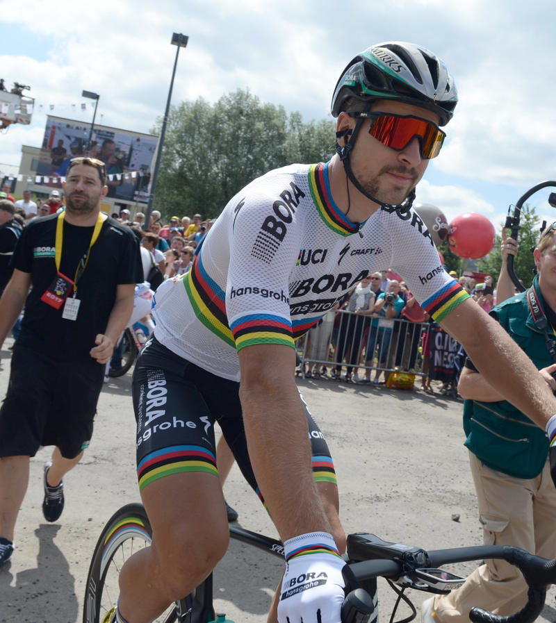 Viele Fans stehen hinter Peter Sagan und sind traurig, ihr Idol nicht mehr bei der Tour de France sehen zu können. Foto: Sirotti