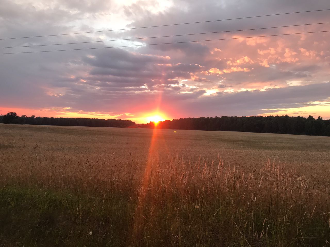 Sonnenuntergang in Russland.
