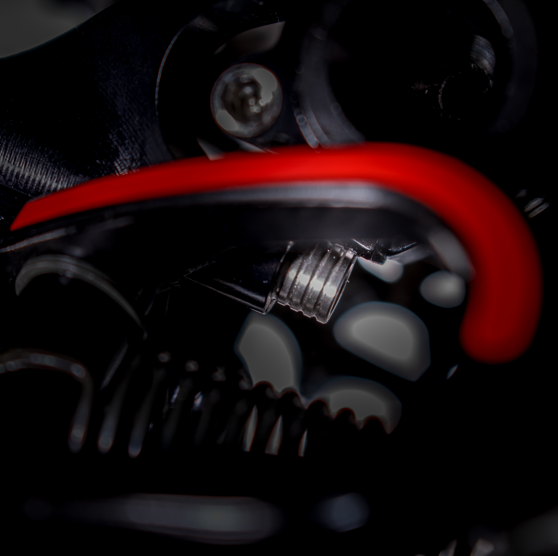 Ist die Madenschraube ganz herausgedreht, lassen sich bis zu vier Gänge gleichzeitig herunterschalten.