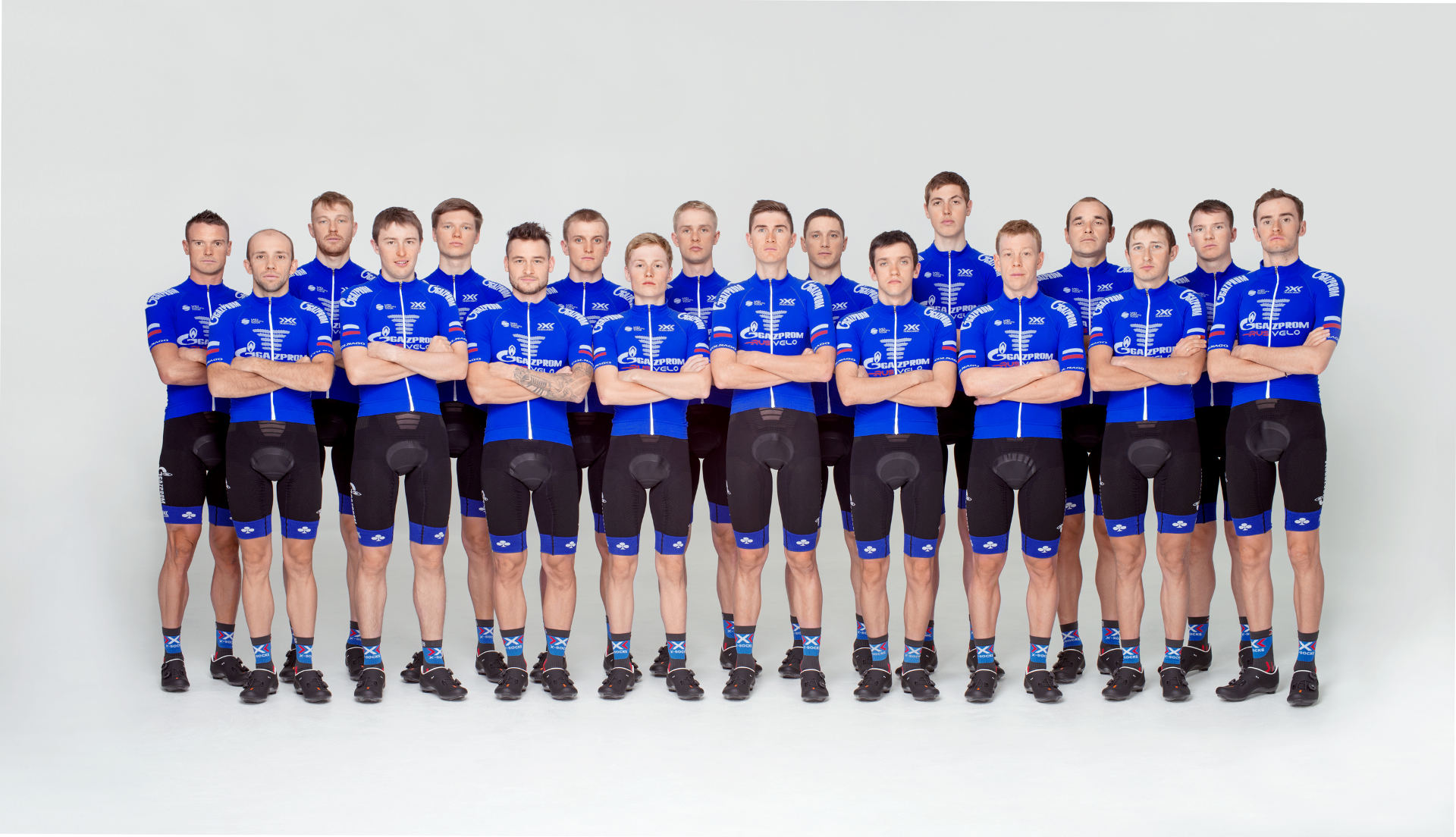 Das Team von Gazprom-RusVelo besteht vornehmlich aus jungen, Top-Nachwuchsradsportlern aus Russland.