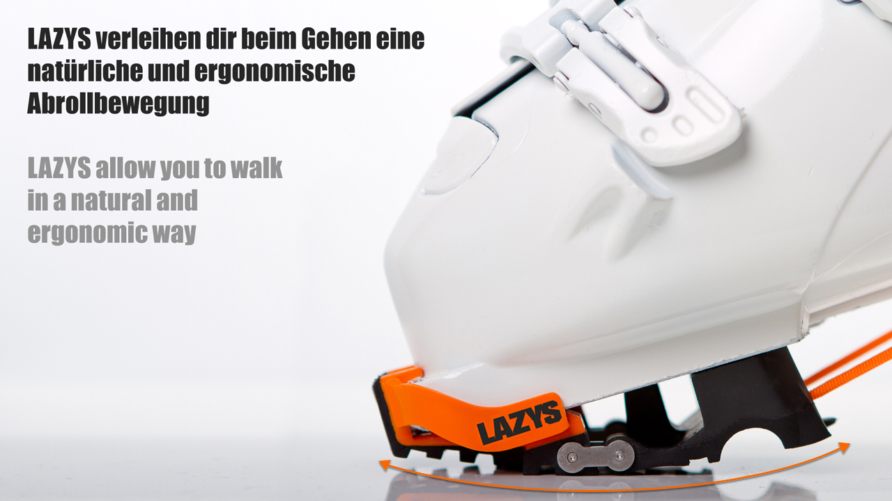 Lazys Aufsatz für den Skischuh