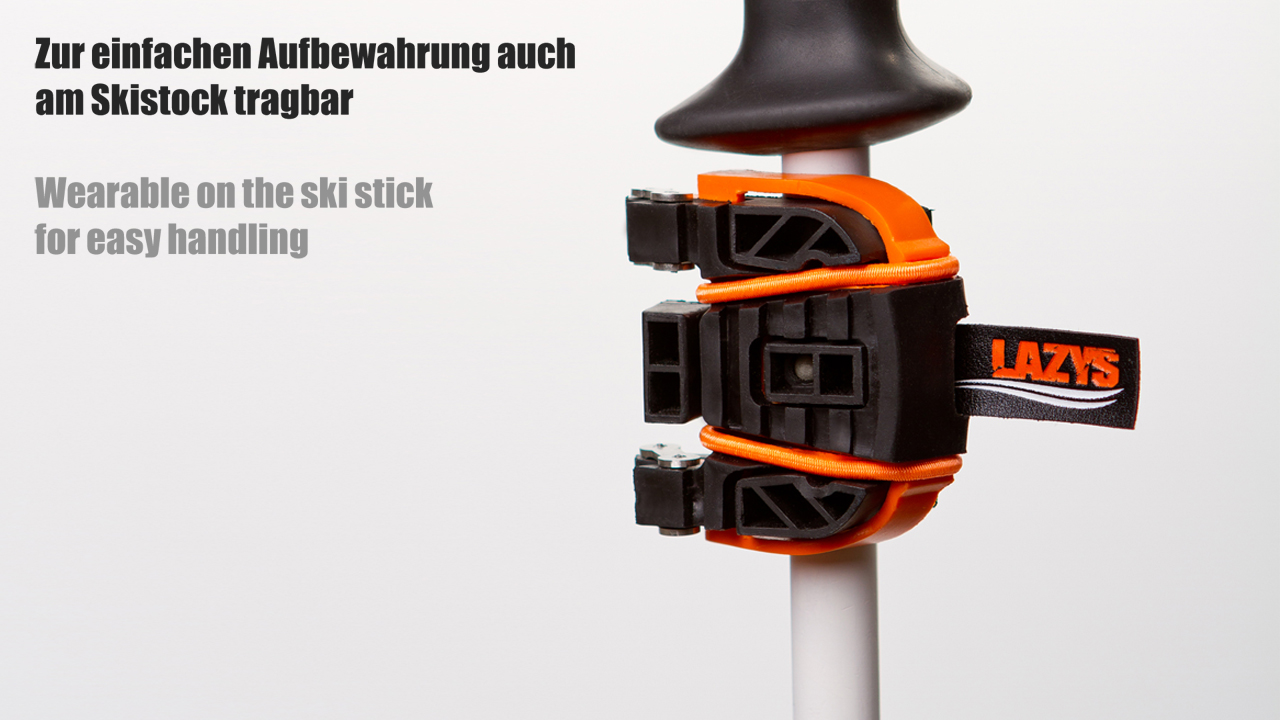 Lazys Aufsatz für den Skischuh
