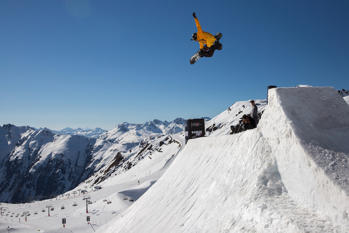 Back to the 90ies - sechs Tage und drei Contests beim Banked Air in Ischgl. Foto: Matt McHattie