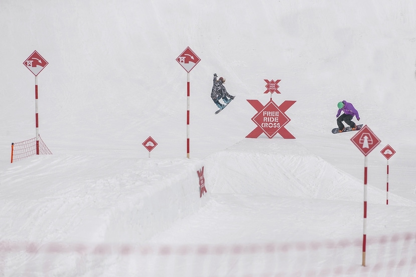 Einziger Freeridecross in Deutschland und zwar in der Actionwelt Sudelfeld. Foto: Martin Erd