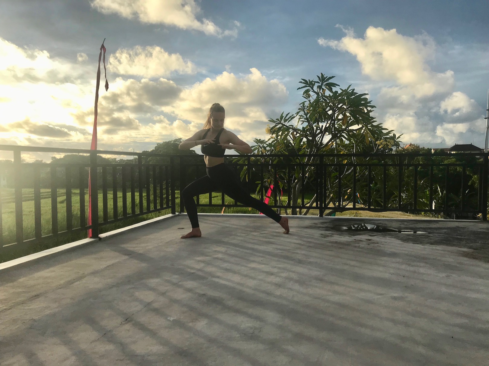 Surf Yoga Flow Pose 5: Warrior Twist